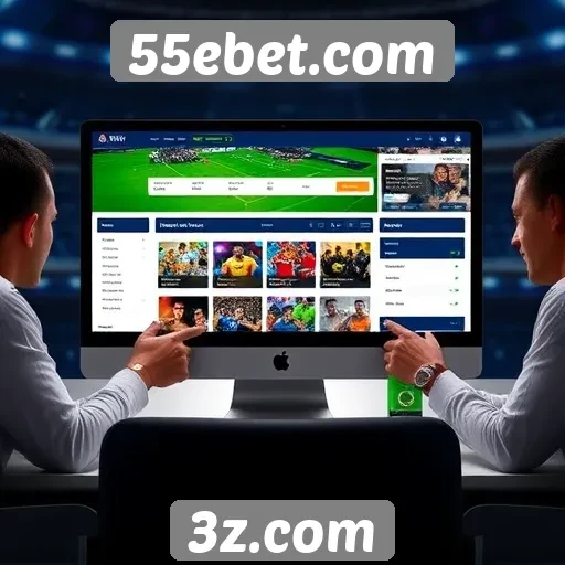 Avaliação da interface do 55ebetcom